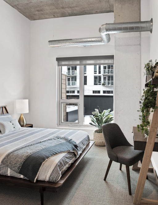 Odin Apartments model bedroom